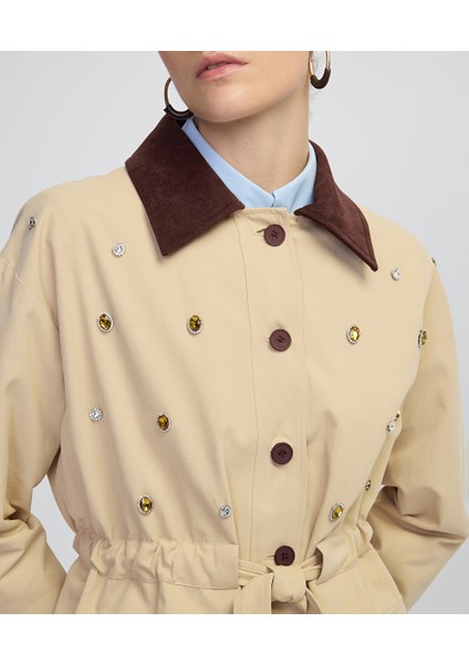 Karma Aksesuarlı Trençkot IW6250011013AD4 modelleri