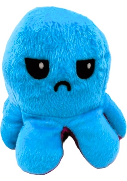 62054 Mood Değiştiren Peluş Ahtapot 20 cm. Koyu Pembe - Mavi modelleri