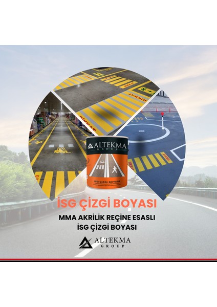 İSG Soğuk Yol Çizgi Boyası Kırmızı 10 KG