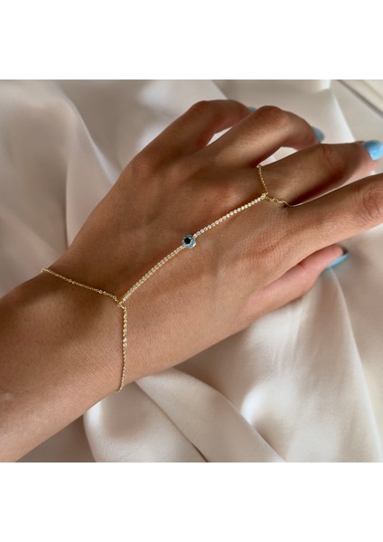 Mavi Taş Detaylı Su Yolu Şahmeran