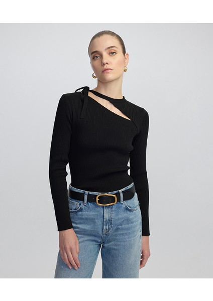 Yakası Bağlamalı Cutout Triko IW6250050355001