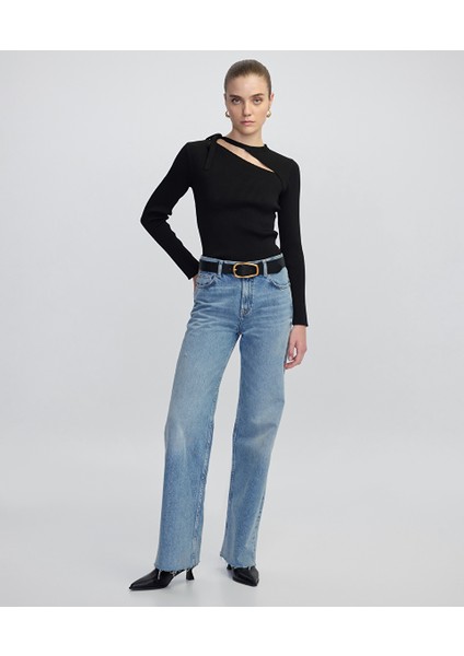 Yakası Bağlamalı Cutout Triko IW6250050355001 fiyatları