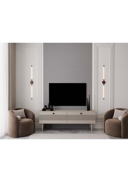 Melura Tv Ünitesi - Tv Sehpası 160 cm %100 Mdf Lake Ahşap Ayaklı