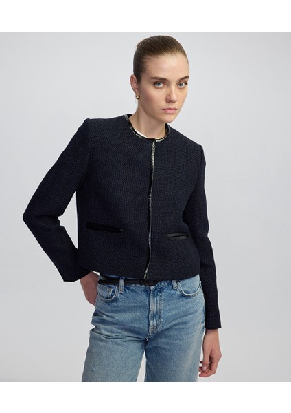 Kontrast Biyeli Ceket IW6250005039015