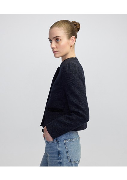 Kontrast Biyeli Ceket IW6250005039015 fırsatları