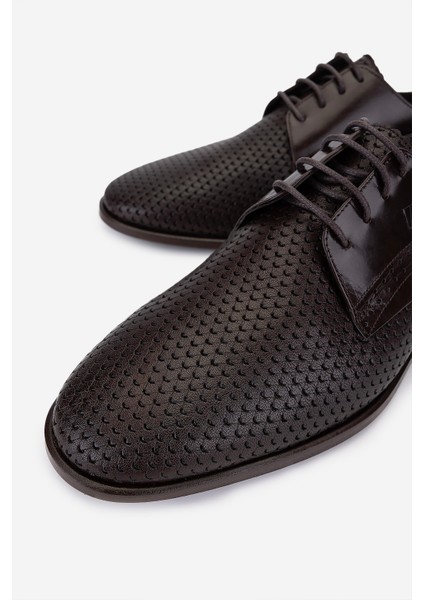 Erkek Hakiki Deri Kahverengi Klasik Ayakkabı 183 23512 Erk Ayk Y25 Kahve Ksk modelleri