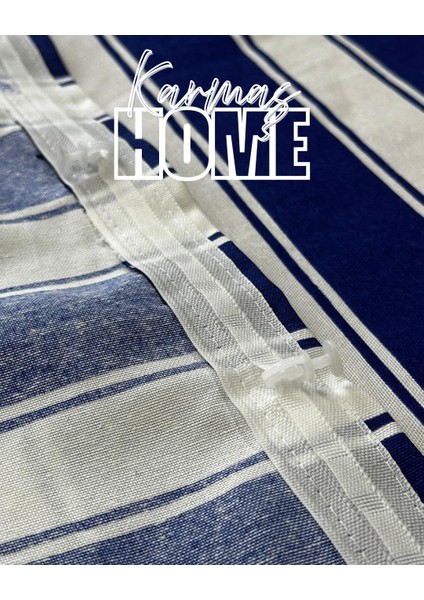 Balkon Perdesi Branda Kumaşı-Yağmur Geçirmez-Kalın-Bağcıklı-Düğmeli Mavi/beyaz modelleri