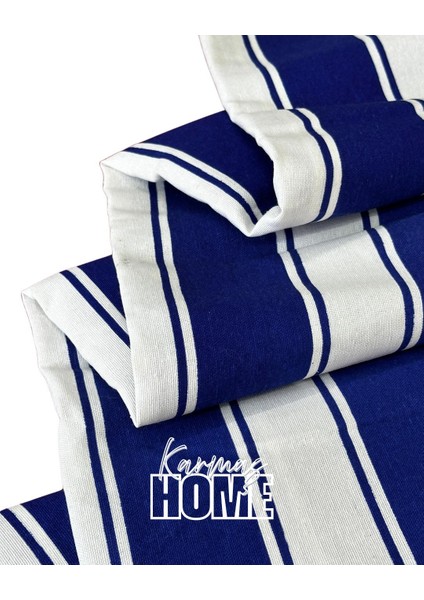 Balkon Perdesi Branda Kumaşı-Yağmur Geçirmez-Kalın-Bağcıklı-Düğmeli Mavi/beyaz fırsatları