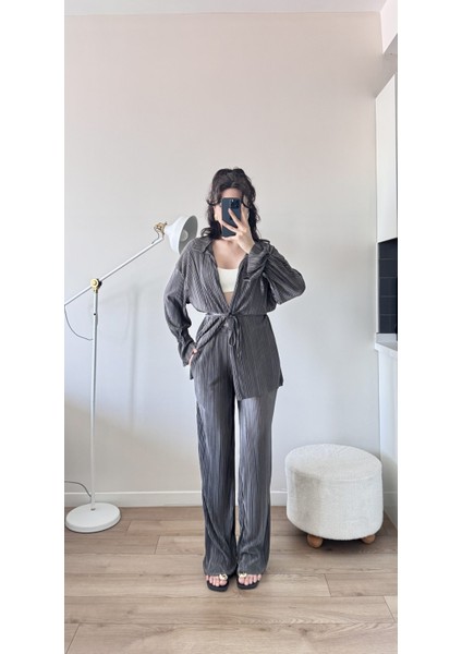 Antrasit Piliseli Kimona Takım modelleri