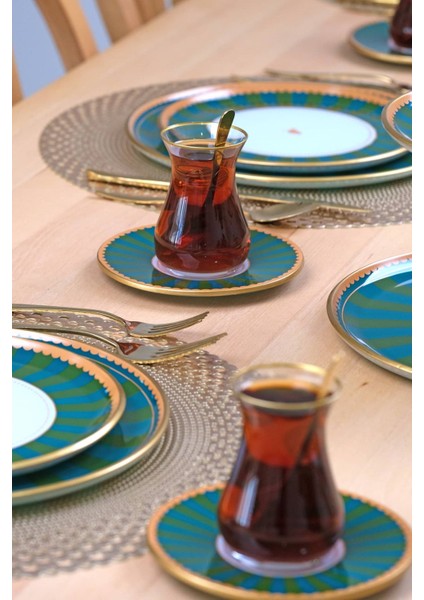 Green Line 12 Parça 6 Kişilik Çay Takımı fiyatları