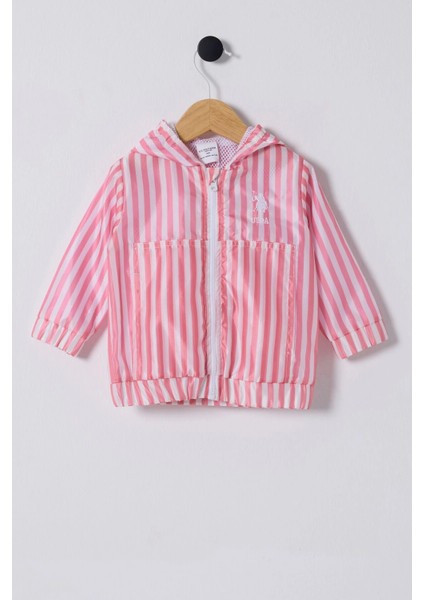 U.s Polo Assn Kız Bebek Yağmurluk - Pembe