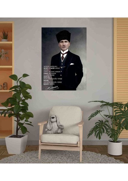 Kendinden Yapışkanlı Atatürk Posteri