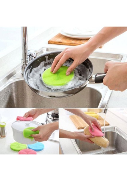 Esnek ve Dayanıklı Silikon Bulaşık Yıkama Pedi, Pratik Temizlik Için Ideal 2'li Set indirimleri