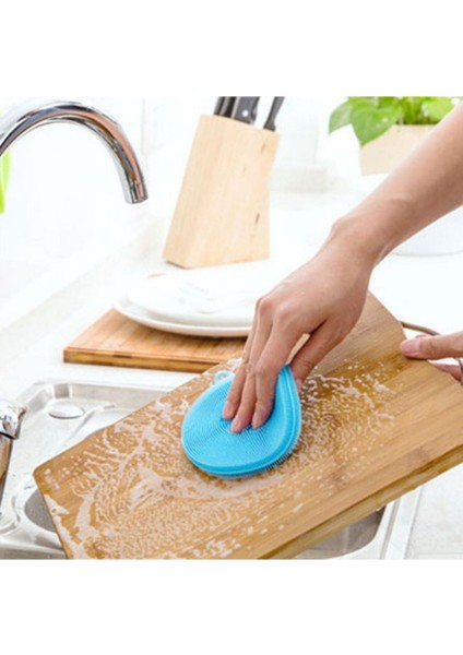 Esnek ve Dayanıklı Silikon Bulaşık Yıkama Pedi, Pratik Temizlik Için Ideal 2'li Set