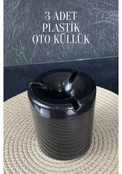 3 Adet Xl Koku Yapmaz Dumansız Siyah Plastik Küllük Oto Kül Tablası Araç Içi Kül Tabağı fiyatları