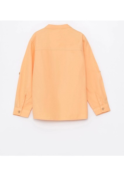 Lcw Kids Turuncu Hakim Yaka Uzun Kollu Basic Erkek Bebek Gömlek fırsatları