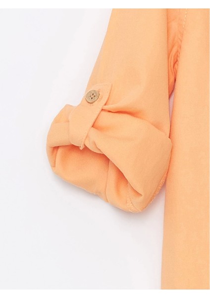 Lcw Kids Turuncu Hakim Yaka Uzun Kollu Basic Erkek Bebek Gömlek indirimleri