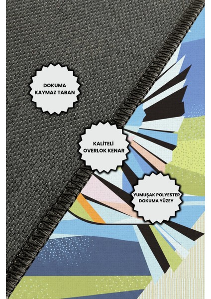 Çok Renkli Kuş ve Doğa Desenli Halı Dijital Baskılı Dokuma Kaymaz Tabanlı Yıkanabilir Antialerjik Evcil Hayvan Dostu Salon Halısı indirimleri