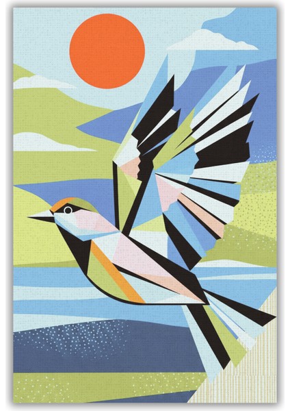 Kuş Desenli Çok Renkli Modern Halı Dijital Baskılı Dokuma Kaymaz Tabanlı Yıkanabilir Antre Halısı fiyatları