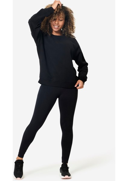 Domyos Kadın Polar Sweatshirt - Siyah fiyatları