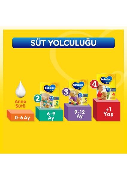 4 Çocuk Devam Sütü 1 Yaş+ 800 gr x 2 Adet Ayıcık Hediyeli