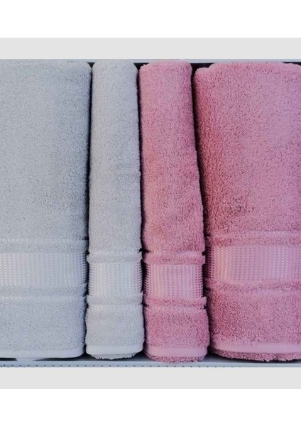 Best Hamam Seti, Banyo Havlu Takımı (Büyük Boy)-Colourist Gri Pembe fiyatları