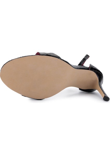 Kadın Siyah Hakiki Deri Kroko Topuklu Ayakkabı 340 158 Bn Ayk Y25 Sıyah Kroko fırsatları