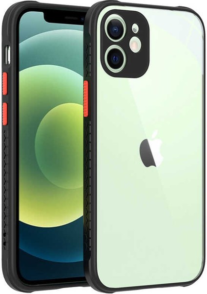 iPhone 12 Uyumlu ​​xemu Kaff Kapak-Siyah