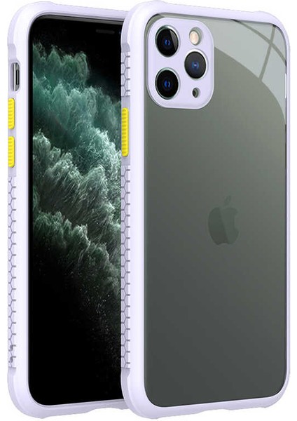 iPhone 11 Pro Uyumlu ​​xemu Kaff Kapak-Mor