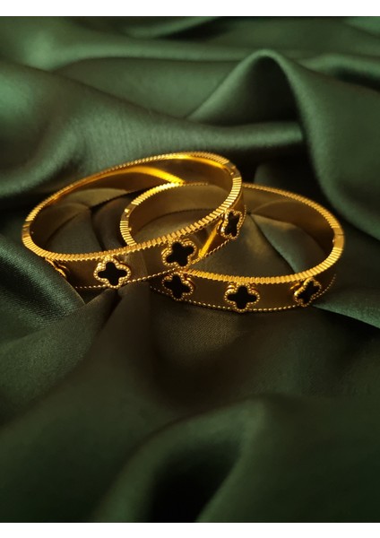 Siyah Van Cleef Gold Renk 316L Paslanmaz Çelik Kelepçe fiyatları