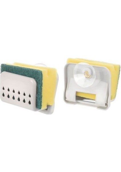 Vantuzlu Sünger Askısı ve Hediye Sünger ile Pratik Temizlik Seti modelleri