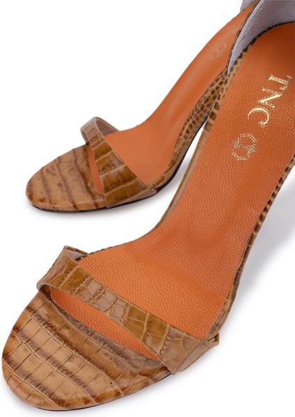 Kadın Hakiki Deri Taba Topuklu Ayakkabı 340 158 Bn Ayk Y25 Taba modelleri