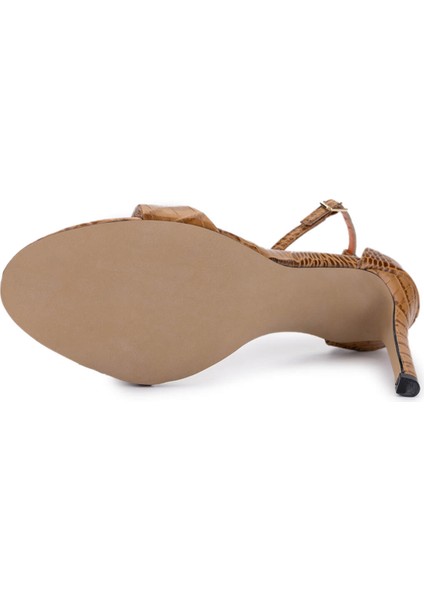 Kadın Hakiki Deri Taba Topuklu Ayakkabı 340 158 Bn Ayk Y25 Taba indirimleri