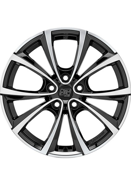 -27T 5X114,3 9,5X19 ET45 64,1 Gloss Black Full Polıshed Jant (4 Adet)