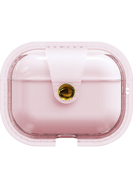 Airpods Pro Uyumlu Xemu Airbag 33 Darbelere Karşı Dayanıklı Magnetik Kılıf-Pembe