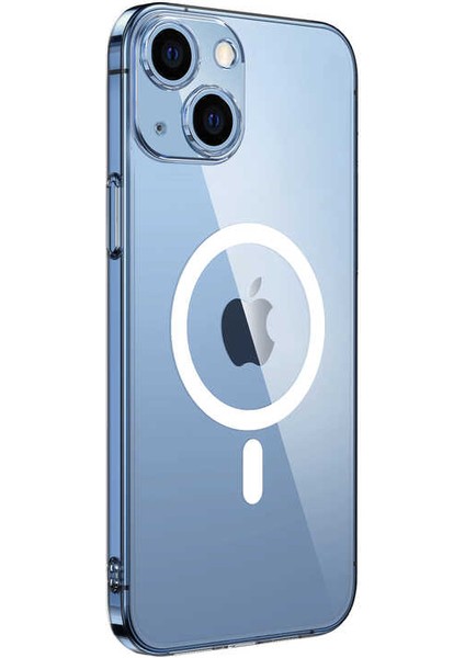 iPhone 14 Plus Uyumlu Kamera Korumalı Magsafe Sert Pc Xemu Porto Kapak-Renksiz