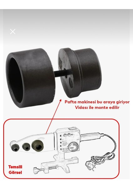 Pprc Plastik Boru Pafta Lokma Ucu 32 mm fiyatları