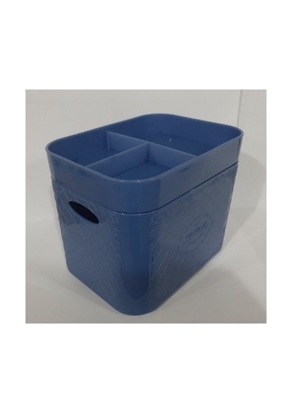 Mavi Plastik Masaüstü Organizer 3 Parça