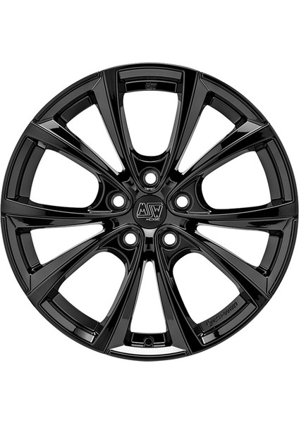 27T 5X114,3 9,5X19 ET45 64,1 Gloss Black Jant (4 Adet)