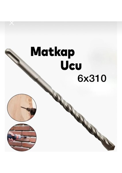 Sds Plus Beton Delme Matkap Ucu 6X310 mm