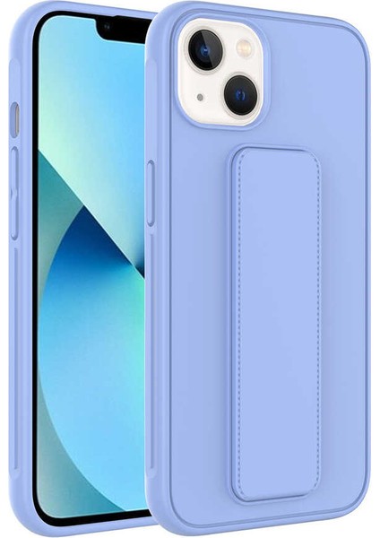 iPhone 14 Plus Kılıf Xemu Qstand Kapak-Lila
