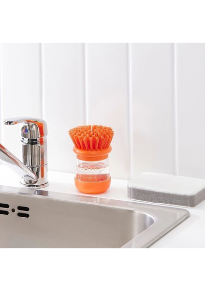 Parlak Turuncu Deterjan Hazneli Temizlik Fırçası, Kullanışlı ve Şık Tasarım modelleri
