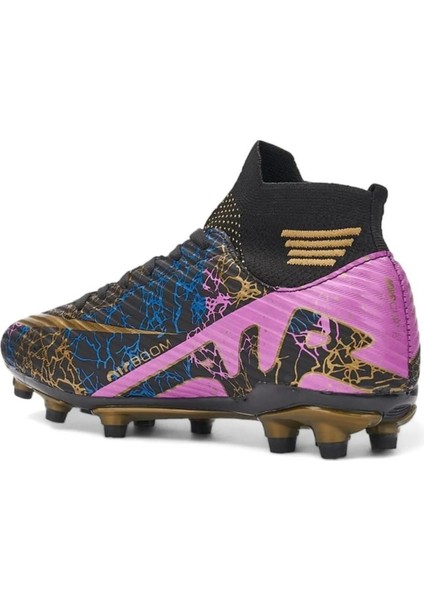La Liga K565 Erkek Çoraplı Çim Saha Kramponu Siyah - Altın modelleri