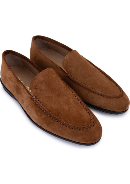 Erkek Hakiki Deri Kahverengi Loafer Ayakkabı 374 1900 Erk Ayk Y25 Sıgaro Suet fiyatları