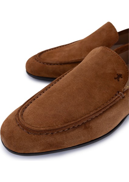 Erkek Hakiki Deri Kahverengi Loafer Ayakkabı 374 1900 Erk Ayk Y25 Sıgaro Suet modelleri