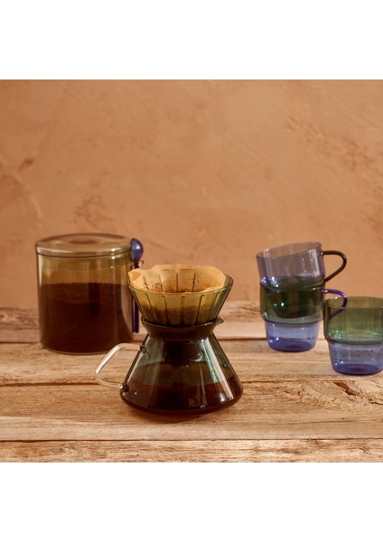 Tapered Filtre Kahve Demliği Yeşil (700 cc)
