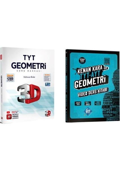 Tyt Geometri Soru Bankası ve Kenan Kara ile TYT AYT Geometri Video Ders Kitabı