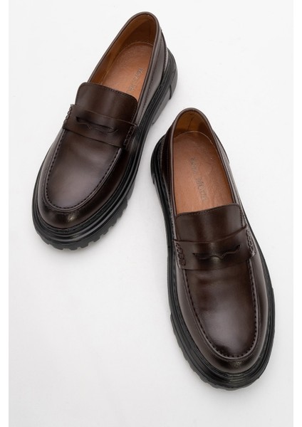 Hakiki Deri, Kalın Tabanlı, Italyan Tasarım, Iç Dış Deri, Erkek Ayakkabı