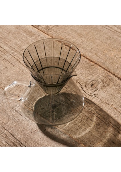 Tapered Filtre Kahve Demliği Gri (700 cc)