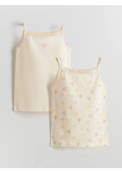 Lcw Kids Kare Yaka Kız Çocuk Atlet 2'li (W5)